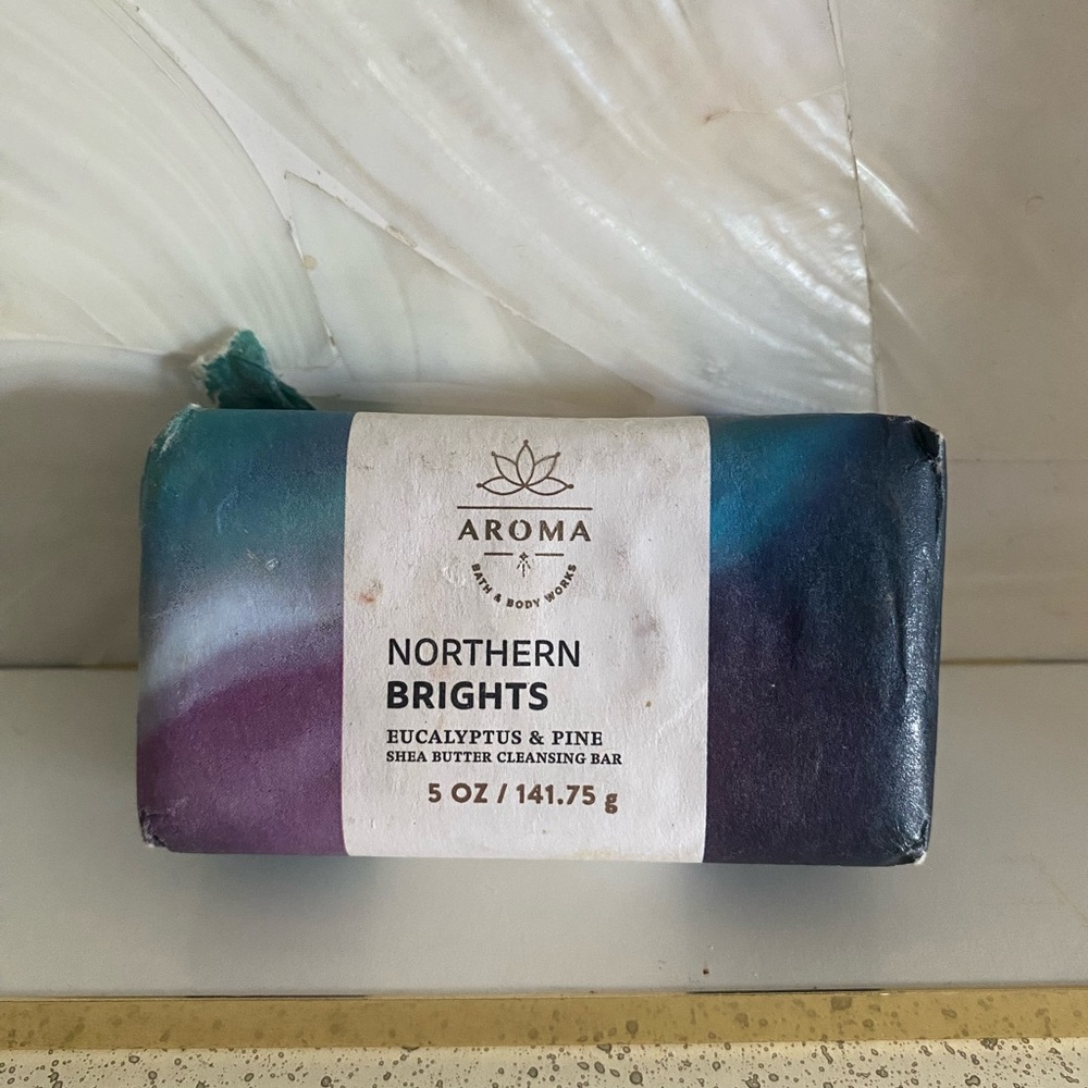 NEW Bath & Body Works Northern Brights Eucalyptus&Pine Shea Butter Cleansing Bar